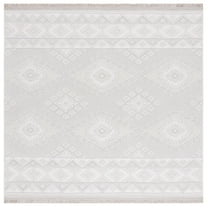 SAFAVIEH Prairie Michelle Geometric Area Rug, Beige/Ivory, 6'7" x 6'7" Square