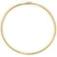 thumbnail image 3 of 14K Yellow Gold Omega Chain Necklace 4 mm Domed 17 inch, 3 of 4