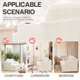 thumbnail image 7 of Homall Cloud Boneless Corduroy Sofa Loveseat Double-seater Couch Lounge Floor Chair for Bedroom,White, 7 of 7