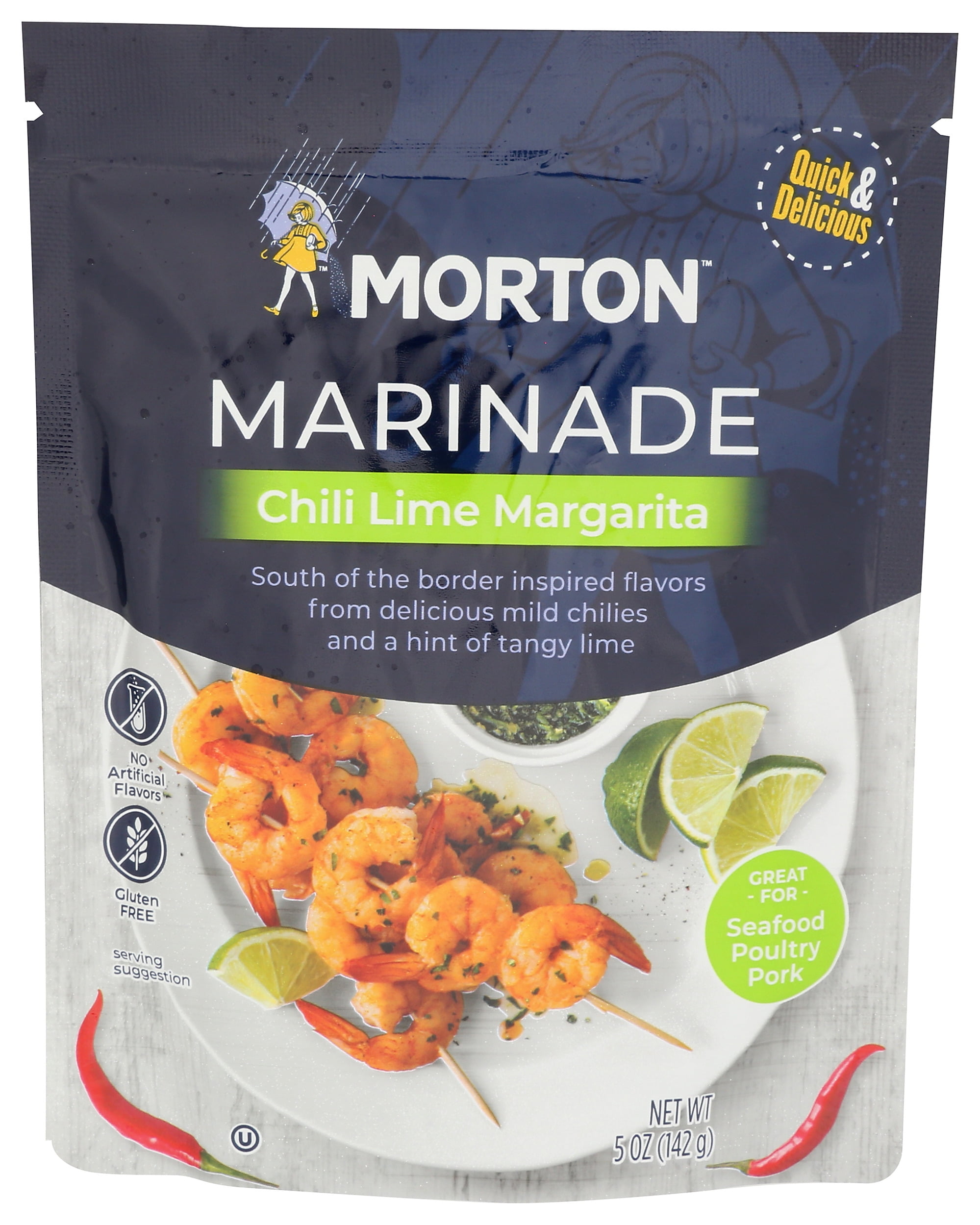 Pack of 6) Morton Chili Lime Margarita Marinade, oz
