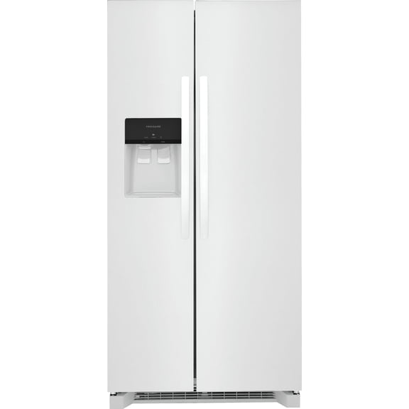 Frigidaire FRSS2323AW 22 Cu. Ft. 33" Standard-Depth Side-by-Side Refrigerator, White