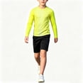 thumbnail image 6 of Kids Goalkeeper Uniform, Multicolor Long Sleeve Football Training Set, Soccer Goalie Jersey & Pants For Boys & Girls Yellow 11-12 Years, 6 of 6