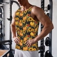 thumbnail image 5 of KLL Pumpkins And Sunflowers3 Print Men's Muscle Gym Workout Stringer Tank Tops Bodybuilding Fitness T-Shirts Tank Tops Men-X-Large, 5 of 7