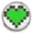 Green, variant on Choose Color | Pixel Heart Snap Jewelry Ginger Charm Button, For Interchangeable DIY Customizable Accessories
