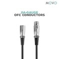 thumbnail image 3 of Movo MC-XLR3 Pro Series Balanced Male-to-Female XLR Microphone Cable - 10-foot (3m), 3 of 4