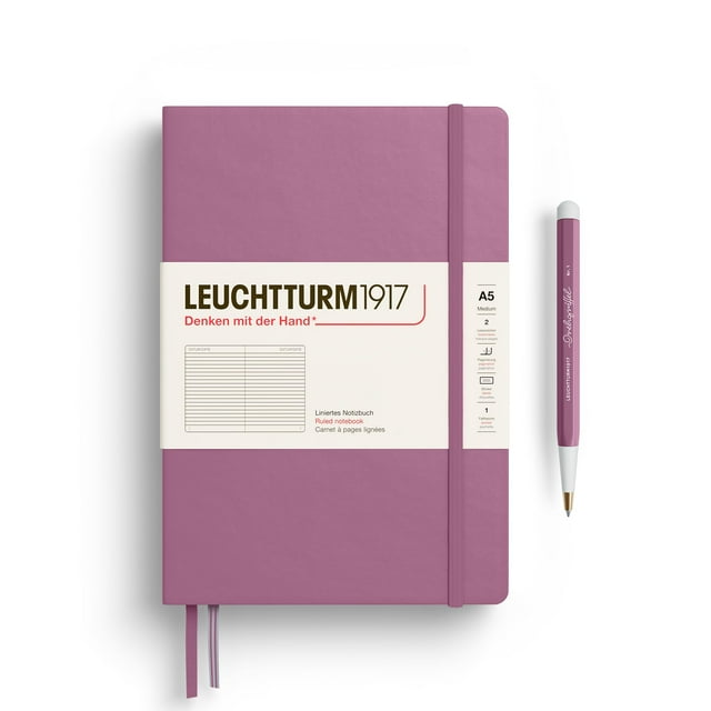 Cuaderno LEUCHTTURM1917 Tapa Dura Mediano A5 251 Páginas Rosa Polvoriento