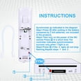 thumbnail image 4 of XYCCA 2 Pack White Wireless Controller, A Replacement for Wii Remote Controller, Compatible with Wii/Wii u Console, with Silicone Case and Non-Slip Wrist Strap (2 White), 4 of 7
