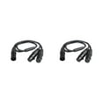 thumbnail image 4 of bedienty Male to Dual Female 3 Pin Cable Connector Electrical Adaptor Accessories 2Set, 4 of 6