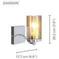 thumbnail image 2 of Xtricity - 1 Head Vanity Light, 6.9'' Width, From the Dawson Collection, Chrome Finish, 2 of 3