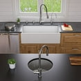 thumbnail image 4 of ALFI brand AB536-W White 36" Smooth Apron Single Bowl Fireclay Farm Sink, 4 of 12