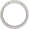 thumbnail image 2 of Stainless Steel Beveled Edge Grooved 8mm Brushed/Polished Band, Available in Multiple Sizes, 2 of 9