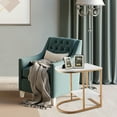 thumbnail image 4 of Costway C-shaped Side Table 2-Tier End Table with Storage Modern Compact Snack Table, 4 of 9