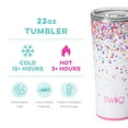 thumbnail image 2 of Swig Life 22oz Tumbler | Insulated Stainless Steel Travel Tumbler | Confetti, 2 of 5