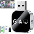 thumbnail image 2 of Mirror Link Adapter For Car - 2026 Upgrade 3 In 1 Wireless Carplay Mirror Link Adapter Instant Wired To Wireless Conversion Plug & Play For Wired Carplay, Airplay With 2.4/5ghz WiFi And Bluetooth 5.0, 2 of 3
