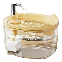 TAROFISH Triple Filter Pet Water Fountain 2025 50.72oz/1.5l Automatic Cat Dog Quiet with LED Indicator for Cats Dogs,Yellow