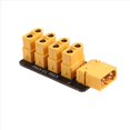 thumbnail image 3 of Placa de Distribución de Energía de 200 A, Conector de 4 Canales, Enchufe Macho y Hembra, Placa de Soldadura PCB de 45 X 23 mm para Coche RC., 3 of 5