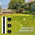 thumbnail image 2 of Outdoor Portable Volleyball Net System, Beach, Lawn Professional Volleyball Set with PVC Volleyball, Pump, Carrying Bag, Adjustable Height Steel Poles,Heavy Duty Volleyball Net for Backyard, 2 of 11