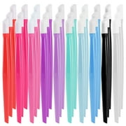 Mr. Pen- Plastic Handle Nail Cuticle Pusher, Colorful, 30 Pack, Rubber Tipped Nail Pusher