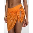 thumbnail image 5 of Hot Girl Summer by Megan Thee Stallion Women's and Women's Plus Thee Shell Skirt Crochet Sarong Coverup, Sizes XS-3X, 5 of 6