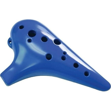 STL Ocarina C Major Ocarina Plastic 12 Hole Tenor, Deep Blue