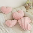 thumbnail image 3 of Cojines Decorativos con Forma de Corazón, Bonitos Cojines Rosas con Forma de Corazón, Cojines de Peluche para Sofá Cama, Sala de Estar, Habitación de Niñas, Regalo Decorativo., 3 of 6