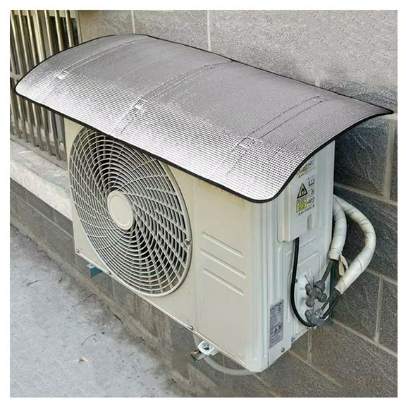 Outdoor Air Conditioner Cover,Aluminum Foil Ac Protector Dustproof,Waterproof Insulated for Outside Unit Heat Pump Unit Cover