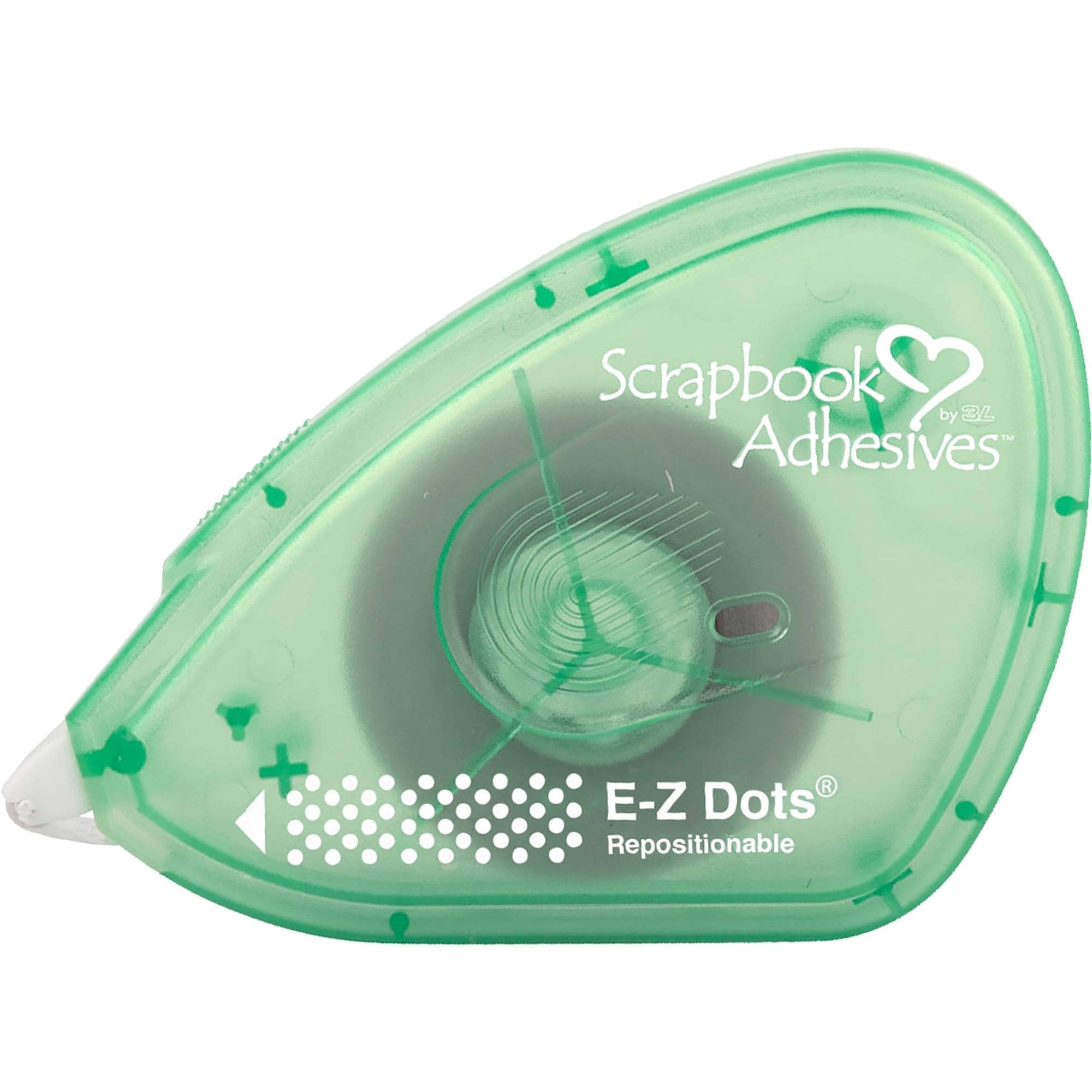 Scrapbook Adhesives by 3L: E-Z Runner Adhesive Dispenser Value 4 Pack -Mounting Squares, Repositionable Dots, Permanent Strips & Dots - Non-Refillable