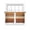 orange, variant on Farmhouse Teal Blue Brown Sheer Curtains 54 Inch Length 2 Panels Set Window Treatments, Vintage Wooden Striped Rod Pocket Semi Curtains for Living Room/Bedroom/Kitchen Décor, 104"W x 54"L