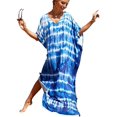 thumbnail image 1 of LinYooLi Robe de Plage pour Femmes, Longue Blouse Imprimée, Grande Taille, Robe de Bikini, Robe de Vacances, 1 of 2