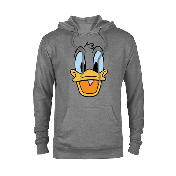 Disney Donald Duck Big Face - Pullover Hoodie for Adults -Customized-Graphite Heather