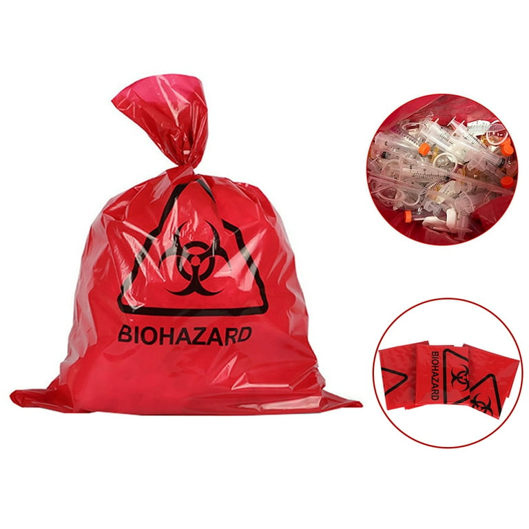 Red cheap garbage bags