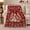 Knit Hat Snowmen, variant on Stylized Knit Reindeer Snowflake Fair Isle Christmas Living, Festive Holiday Scene, Warm Flannel Blanket for Living Room and Reading Nook, Art Lovers Christmas Gift, Festive Home Decor