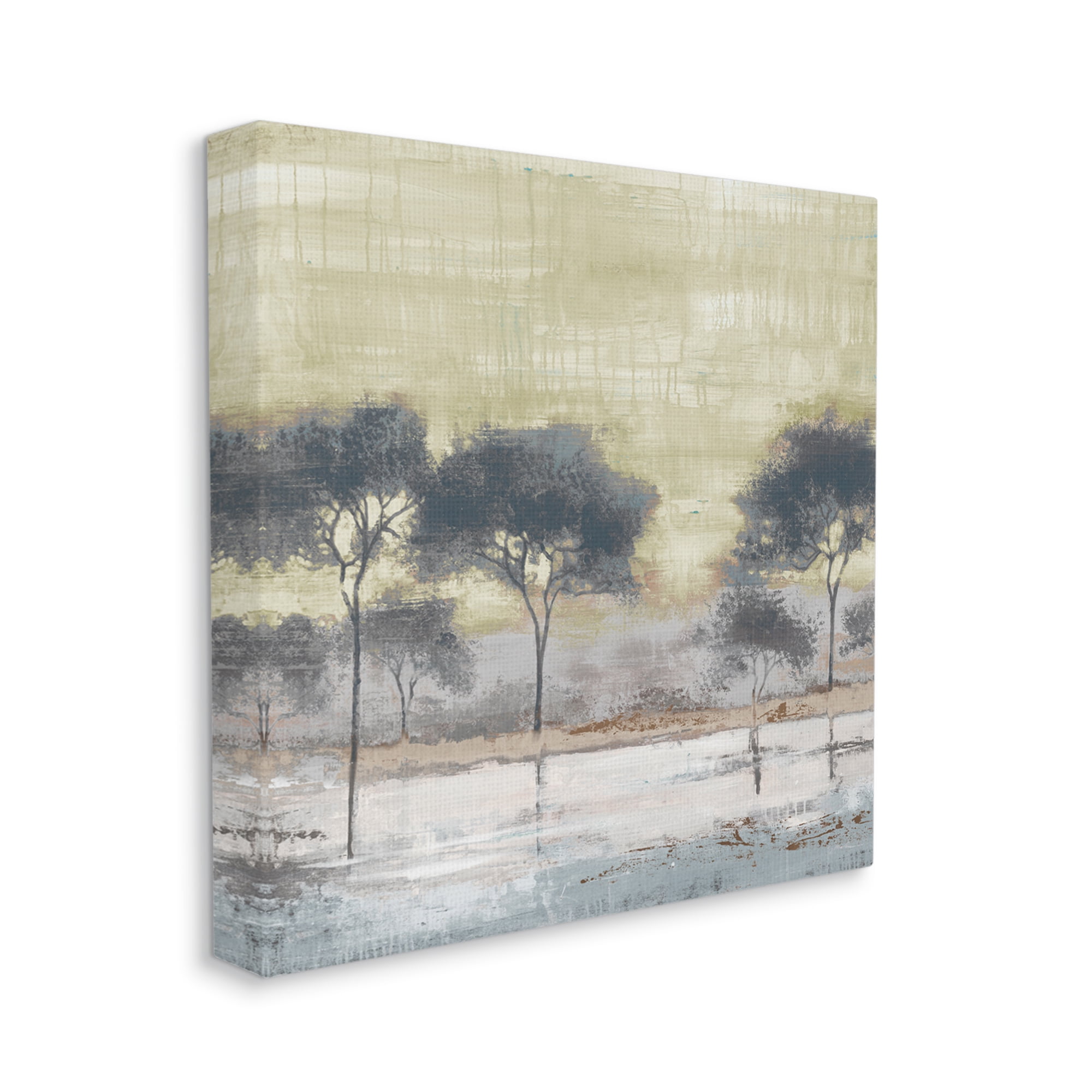 Stupell Industries Marshland Trees Water Surface Reflection Nature Scene Painting Gallery Wrapped Canvas Print Wall Art, Design by Liz Jardine