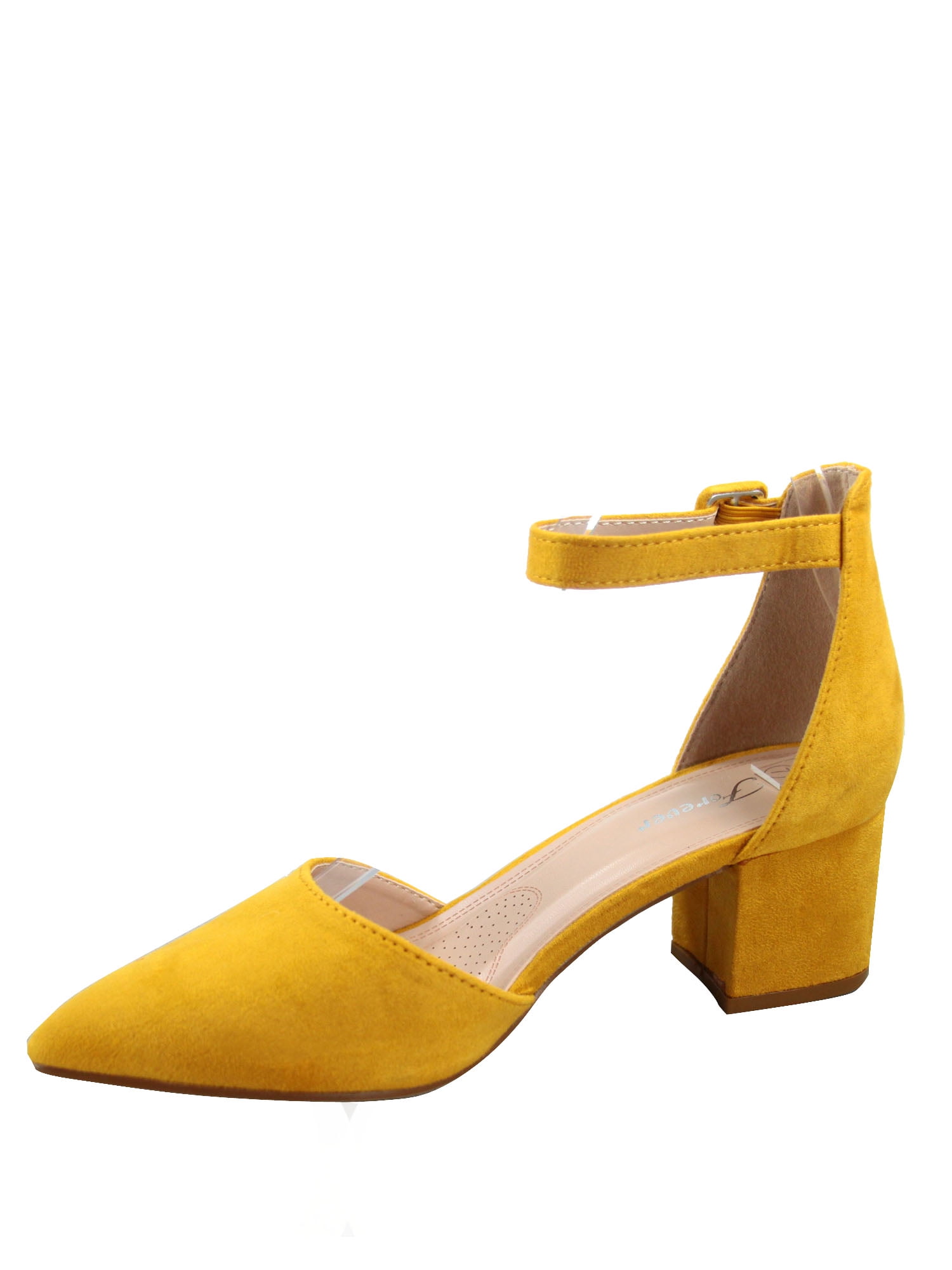 UP2STEP Women's Neon Chunky Heel Sandals - 5.5" Block Heel With 1.9" Platform Ankle Strap Pumps