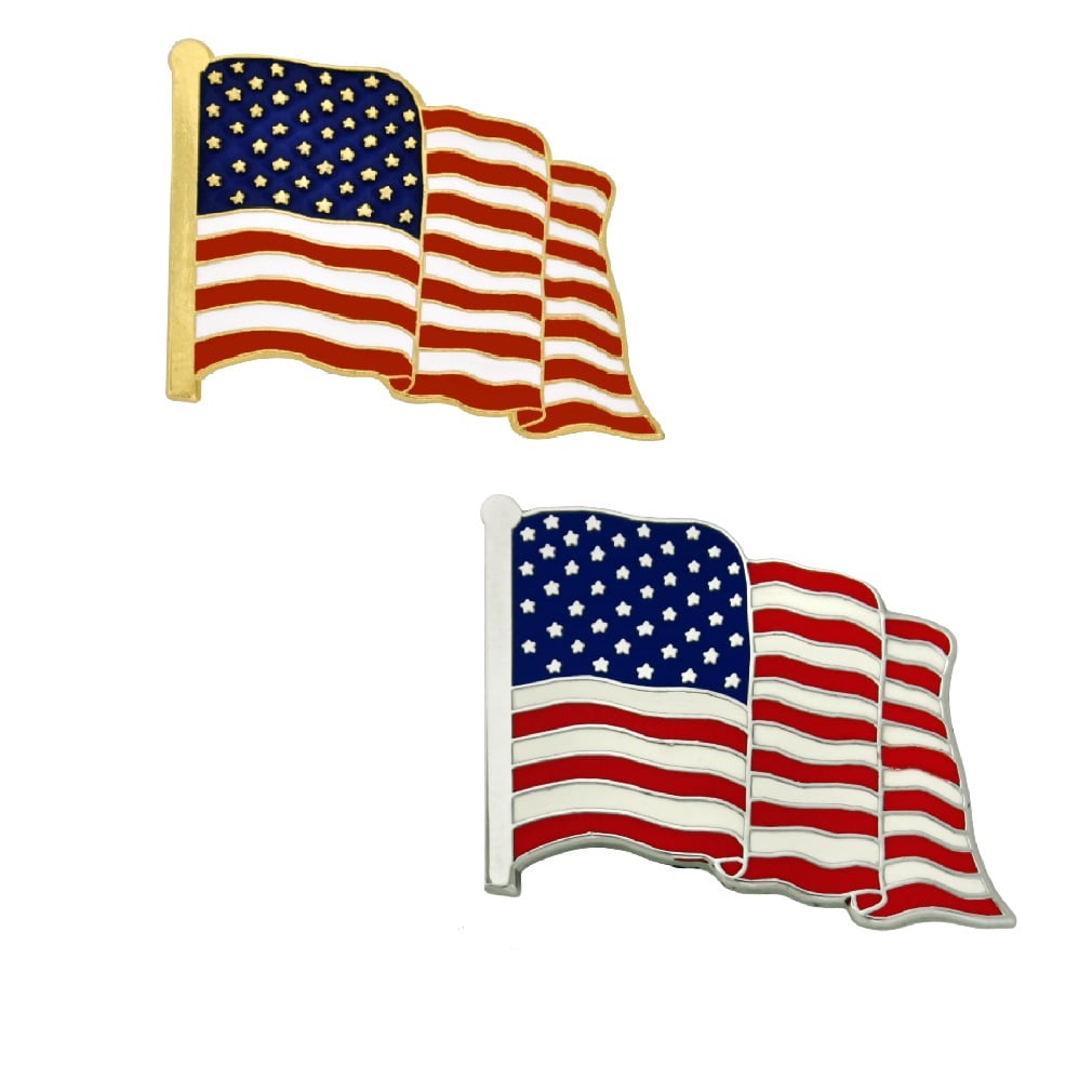 Wholesale Combo USA & State of Wyoming  2x3 2'x3' Flag & Friendship Lapel Pin 