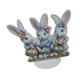 thumbnail image 2 of Letrero acrílico de conejito de Pascua, placa decorativa de conejo, decoración de Pascua, centro de mesa con 3 conejitos, 2 of 9