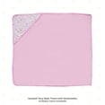 thumbnail image 2 of Bath Hooded Towels & Washcloths Set for Babies, 2 Hooded Terry Bath Towels & 2 Washcloths, Pink Butterfly, 2 of 4