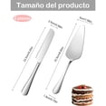 thumbnail image 2 of Pala Y Cuchillo Para Boda, Set De 2 Piezas Para Cortar Y Servir Pasteles, Acero Inoxidable Plateado, Ideal Para Bodas, Cumpleaños Y Fiestas, Incluye Cuchillo Para Pastel Y Pala Para Pastel, 2 of 4