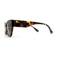 thumbnail image 4 of Womens Mod Squared Cat Eye Sunglasses Tortoise Brown, 4 of 4