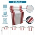 thumbnail image 6 of Red Striped Table Runner 108 Inches, Farmhouse Simple Line Vertical Stripes Bed Runner Dresser Scarves Tabletop for Indoor Outdoor Parties/Ceremony/Banquet, 13"x 108", 6 of 9