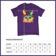 thumbnail image 5 of Tee Hunt Dean Russo Eyes Cat T-Shirt Neon Colorful Cute Kitten Men's Tee, Purple, Small, 5 of 5