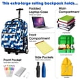 thumbnail image 2 of J World Unisex Sundance 20" Rolling Backpack with Laptop Sleeve for School and Travel, Mini Dia, 2 of 6
