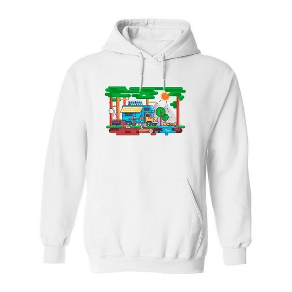 Camping Design Hoodie Women -Image by Shutterstock, Female 3X-Large