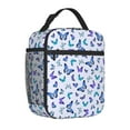 thumbnail image 2 of Butterfly Insulated Lunch Box Lunch Bag for Women Men, Portable Leakproof Cute Tote Cooler Meal Bag, Reusable Lunch Container for for Work/Office/Picnic/Travel/School, 2 of 6