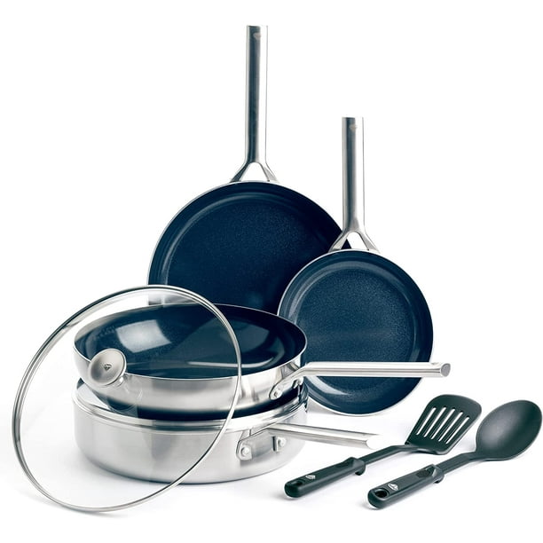 Blue Diamond Cookware TriPly Stainless Steel Ceramic Nonstick, 15