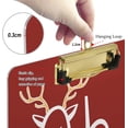 thumbnail image 4 of FMSHPON Hand Drawn Oh Deer Christmas Clipboard Hardboard Wood Nursing Clip Board and Pull for Standard A4 Letter 13x9 inches, 4 of 5