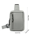 thumbnail image 3 of Mini Sling Bag for Men Women, Waterproof Utility Crossbody Backpack With Built in Pocket- Chest Bag for Hiking Travel Sports Running -Gray, 3 of 7