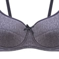 thumbnail image 3 of Sawvnm Women Bras Women's Solid-color Bra Thin Steel Ring On The Support To Sagging Gathered B Cup Underwear Daily Bra, 3 of 4