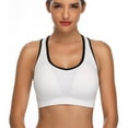 thumbnail image 3 of Sujetadores deportivos con tirantes acolchados para mujer: tops deportivos para yoga, running y fitness, 3 of 8