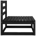 thumbnail image 3 of vidaXL Canapés de Jardin Mi-Hauteur 2 Pcs Noir Bois Massif Pin, 3 of 4
